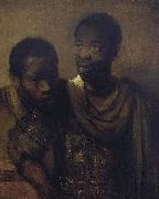 Rembrandt Peale Two young Africans. oil painting on canvas